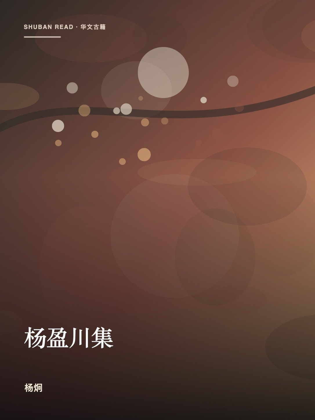 《杨盈川集》封面