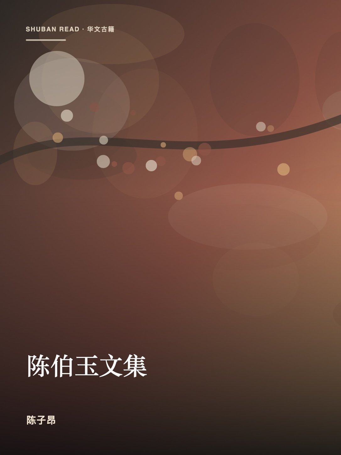 《陈伯玉文集》封面