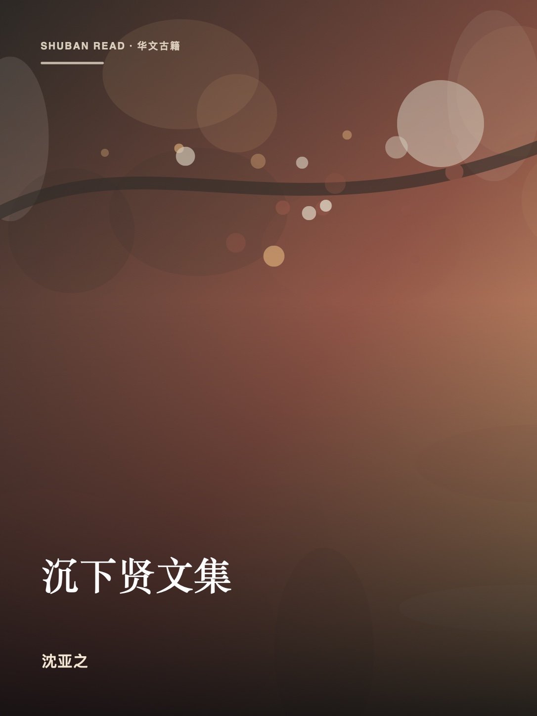 《沉下贤文集》独立封面