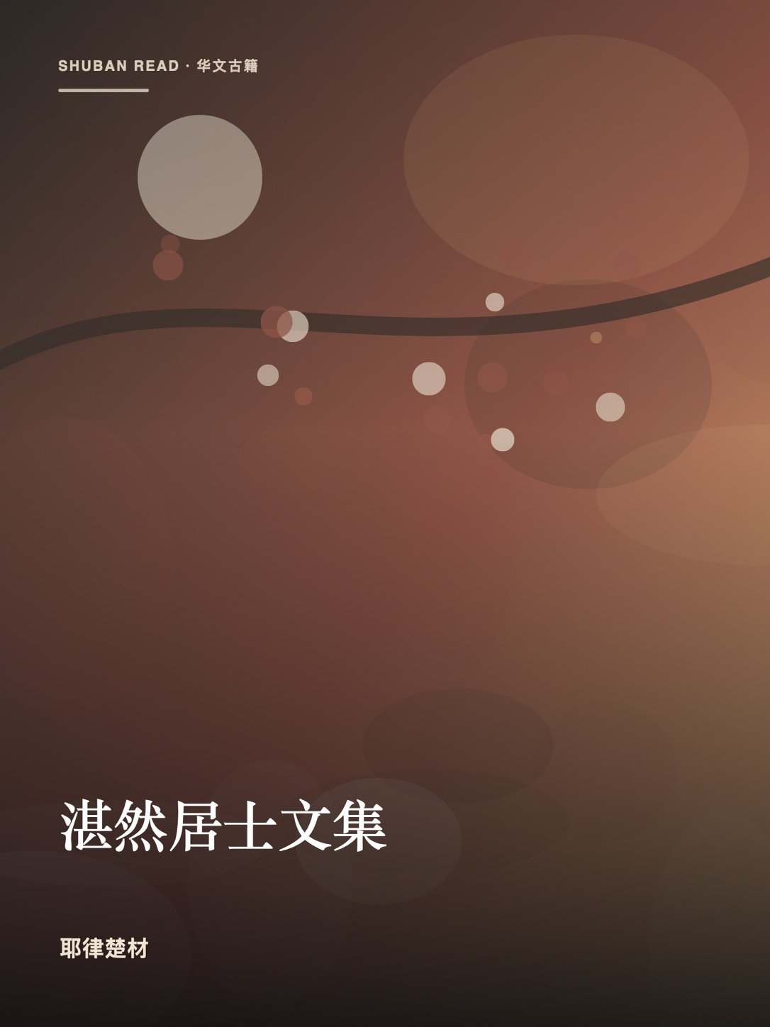 《湛然居士文集》封面