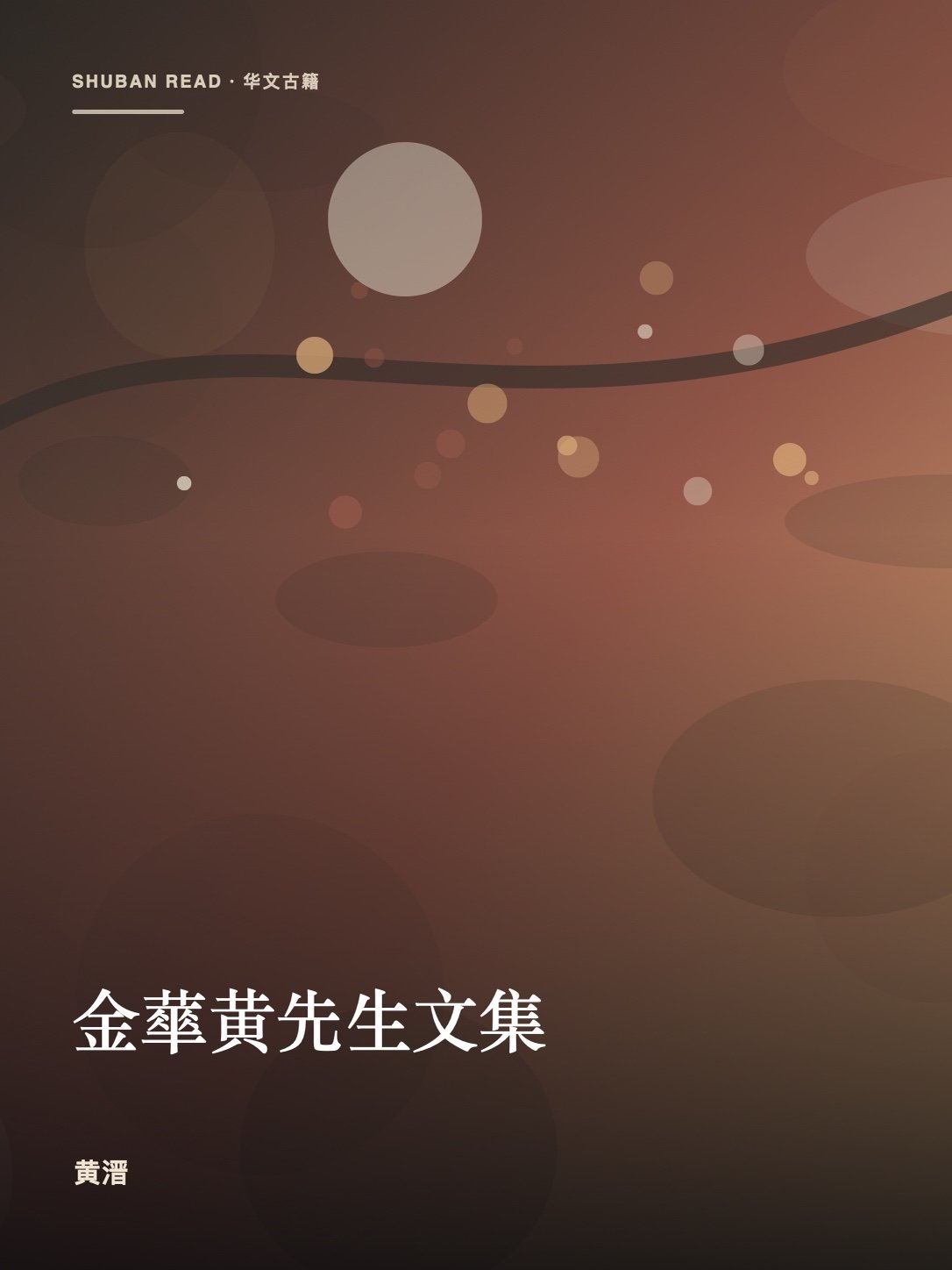 《金蕐黄先生文集》封面