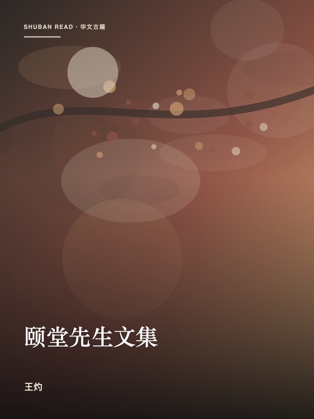 《颐堂先生文集》封面