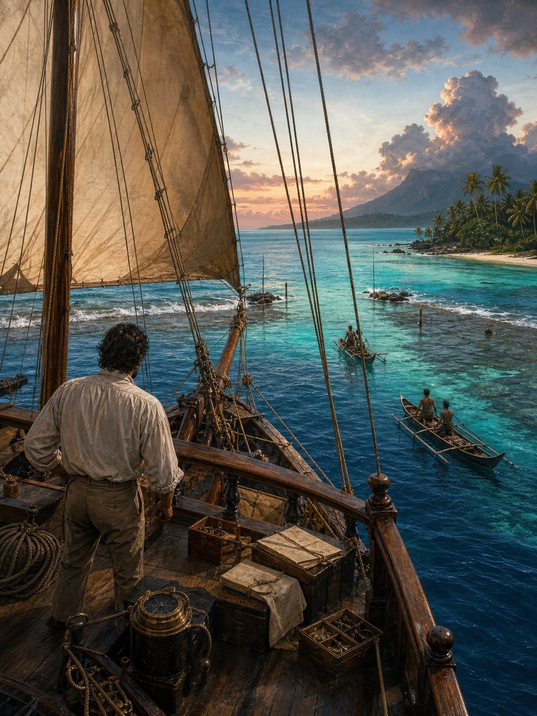 《In the South Seas Being an Account of Experiences and Observations in the Marquesas, Paumotus and Gilbert Islands in the Course of Two Cruises on the Yacht "Casco" (1888) and the Schooner "Equator" (1889)》封面
