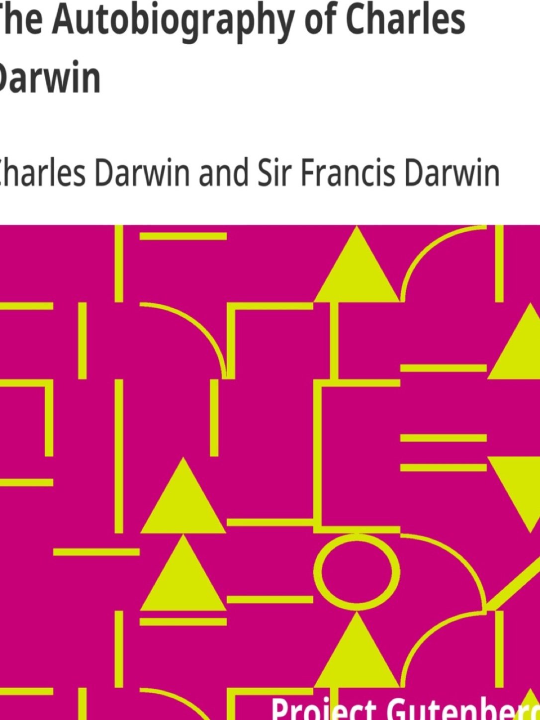 《The Autobiography of Charles Darwin》封面